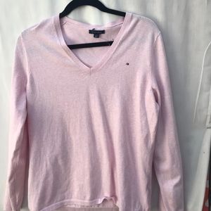 Tommy Hilfiger Classic V-Neck Sweater Light Pink